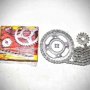 CHAIN SPROCKET KIT CG 125/125 DREAM (ISH MADE)/GRARI KIT COMPLETE CG-125